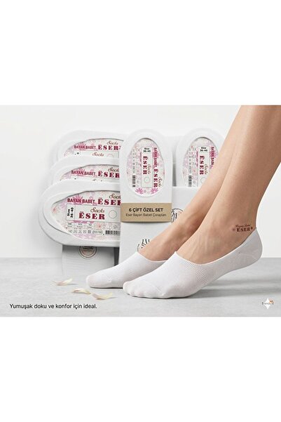 ARMAĞANİKA Eser Women's Flat Shoes White 6-Pack