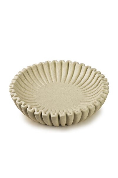 MONDEX Bol decorativ Polirășină MANON 30x7 cm Bej 1 buc.