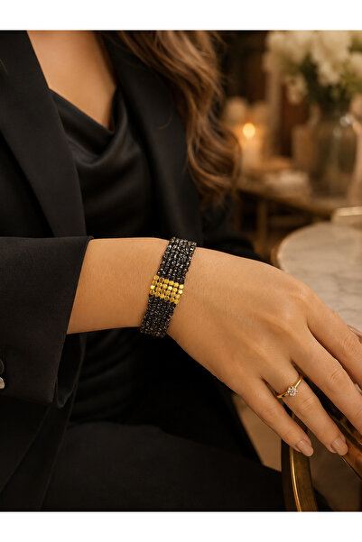 EL YAPIMI Silvery Macrame Bracelet