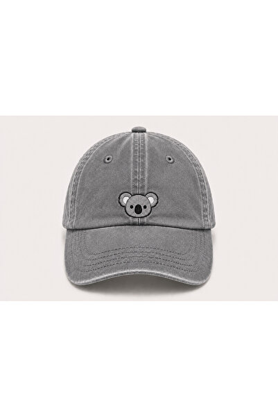 WeavedCo Koala Embroidered Vintage Washed Baseball Cap