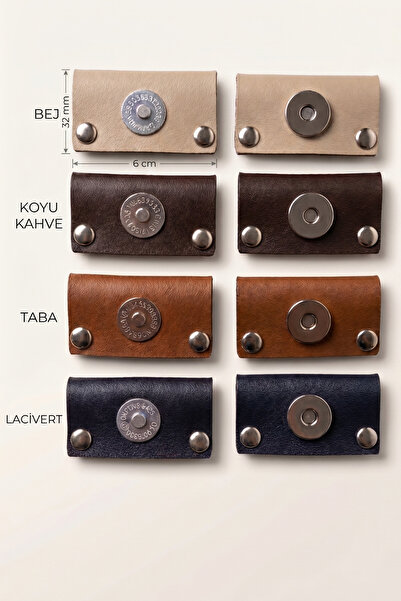 sgshobby Leather Trocley Bag Magnet 4 Different Colors with "Handmade" Writte...