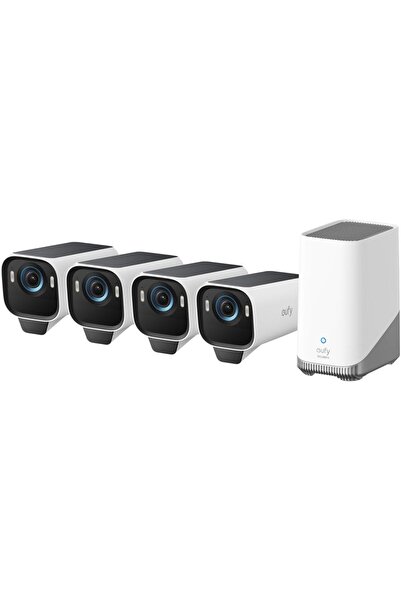 eufy eufyCam S3 Pro 4K Безжична система за охранителни камери с HomeBase 3 - ...