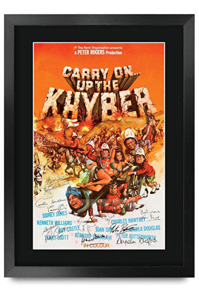 HWC Trading صورة موقعة مطبوعة لـ FR A3 Carry on up the Khyber Gifts لمحبي تذك...