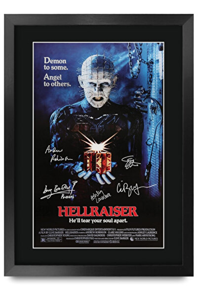 HWC Trading ملصق مطبوع FR A3 Hellraiser (1987) مع صورة موقعة للمعجبين بذكريات...