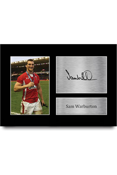 HWC Trading A4 Sam Warburton Wales Gifts Printed Signed Autograph Picture for...
