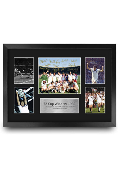HWC Trading FR A3 West Ham 1980 FA Cup Winners Printed Memorabilia Signed Aut...