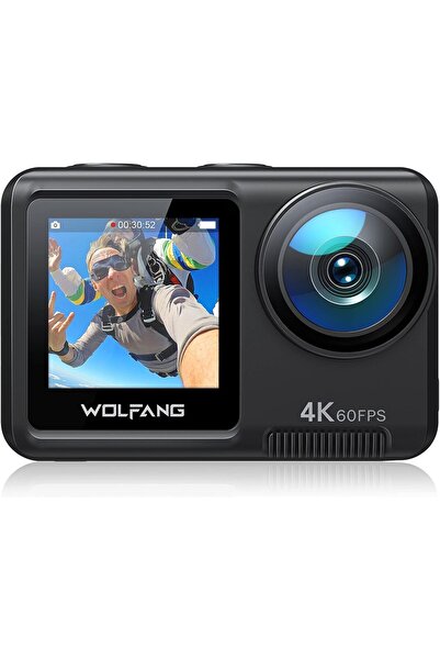WOLFANG Action Camera GA420 Dual Screen 4K 60fps Touch Screen 24MP Waterproof...