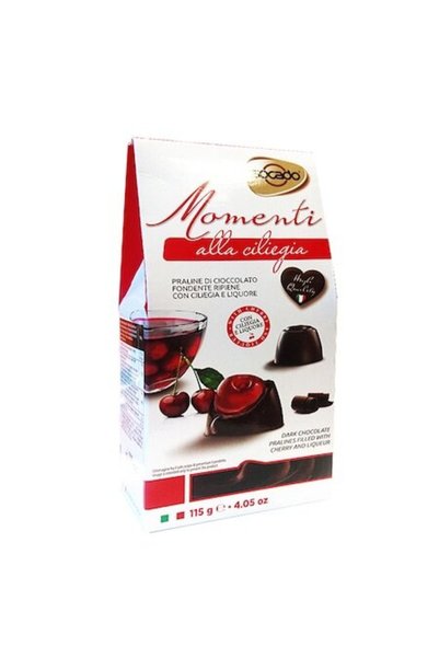 Socado Praline de ciocolată neagră cu cireșe Momenti Alla Ciliegia 115 g