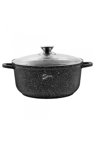 Samus Oală Toledo din aluminiu turnat cu capac 26 cm 5.5L Compatibilă cu indu...