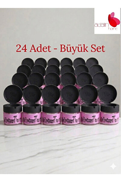 Adalinhome Glass Jar Ashtray with Lid – Anti-Odor Stylish Design 24 Pieces