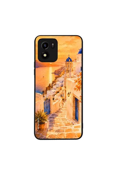 Sonique Θήκη Greek Island Muse Series για VIVO Y01 4G Ηλιοβασίλεμα στην Οία