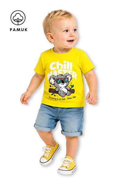 difa kids Baby Boy Koala Printed Casual Short Sleeve Summer T-Shirt