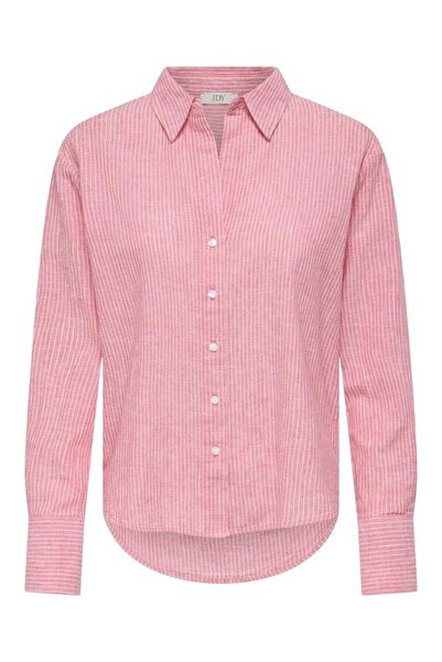JDY Only Striped Cotton Long Sleeve Shirt 15345487