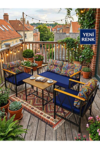MOGARD Bahçe, Balkon, Cafe Mobilyası 2+1+1, Masa Sandalye