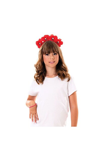 Fun Fashion Αποκριάτικο αξεσουάρ κεφαλόδεσμος με τριαντάφυλλα και νεκροκεφαλέ...