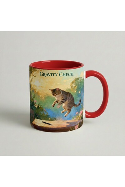 Petgifts Cana Cadou Personalizat Amuzanta Cu Mesaj Gravity Check 2 - Ceramica...