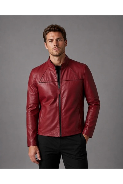 Yazgan Erkek Bordo Çift Taraflı Ceket – Premium Edition