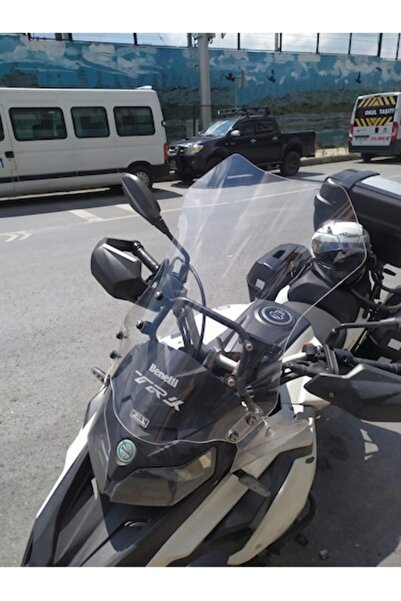 ZEUS MOTOR 2017-2024 Benelli TRK 502X Uyumlu Uzun Ön Cam Zeus Şeffaf Renk