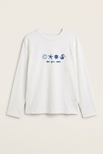 The Champ Clothing Γυναικείο μακρυμάνικο μπλουζάκι Sea You Soon με στάμπα σε ...