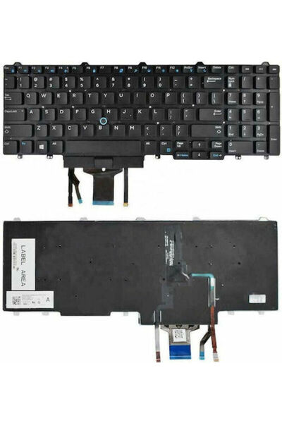 Dell Πληκτρολόγιο φορητού υπολογιστή με οπίσθιο φωτισμό, χωρίς πλαίσιο, με αγ...