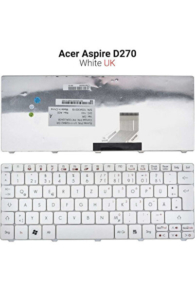 ACER Πληκτρολόγιο λάπτοπ σε λευκό χρώμα K442