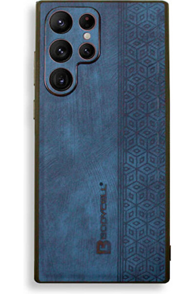 Other Δερμάτινη Θήκη Πλάτης με Σχέδιο Bodycell, Μπλε (Galaxy S22 Ultra) Κωδικ...