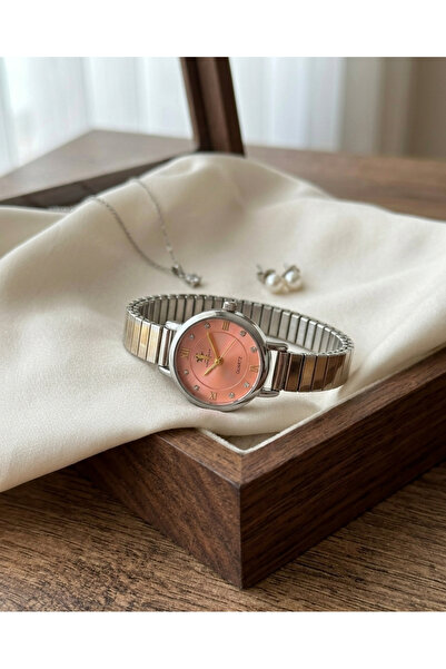 DNZ Watch Store Minimal Yaylı Kordonlu Retro Kadın Kol Saati