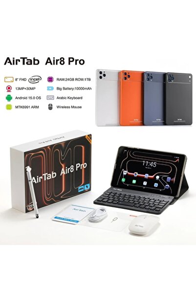 GENERIL Airtab Air8 Pro 24Gb Ram+1Tb Rom 5g Wi-Fi Tablet Pc