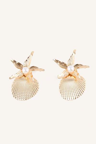DeFacto Women's Sea-Themed Yellow Earrings H7424Axns