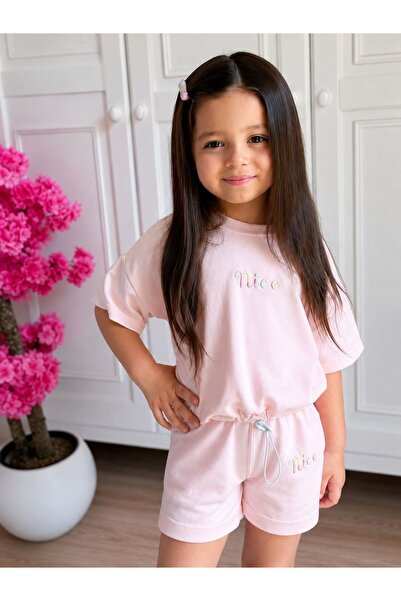 minimorakids Girl's Modal Fabric Shorts T-Shirt Set