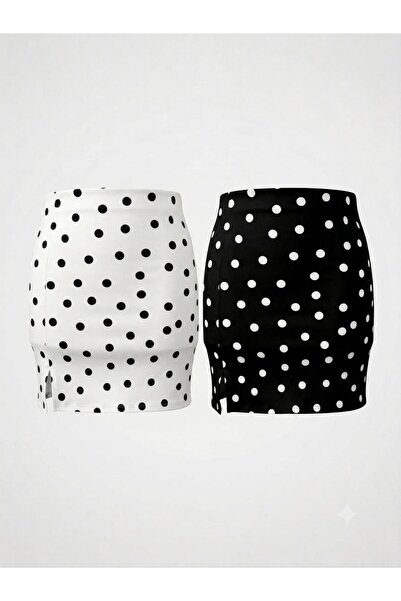 Markleydi Puanteli̇ Yitrmaçli Mini Skirt