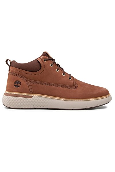 Timberland Ghete Chukka din piele pentru bărbați, cu model în cruce și vârf s...