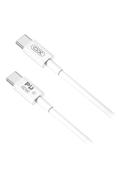 Xo Cablu USB-C la USB-C 60W PD 2m Alb