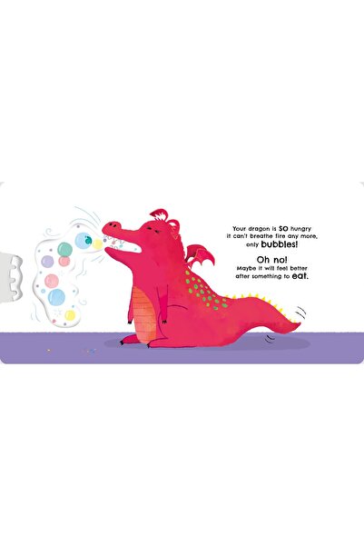 Usborne Carte cu clapete - Hrănește-ți dragonul