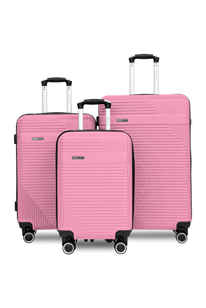 PARAJOHN Travelux 3 Piece Luggage Set with Combination Lock & 8 Spinner Wheel...