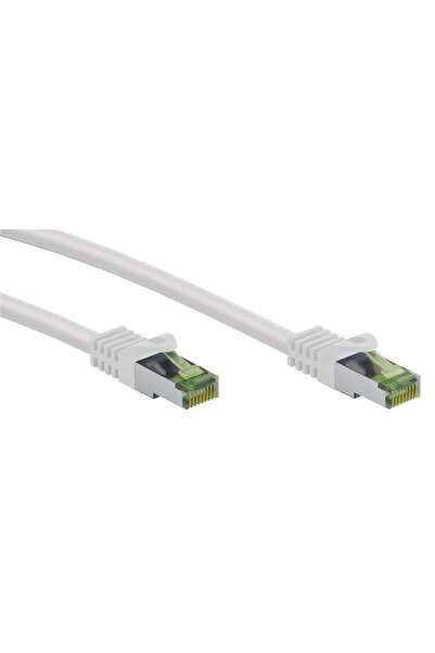 goobay καλώδιο δικτύου 61104, CAT 8.1 S/FTP, copper, GHMT, 1m, λευκό
