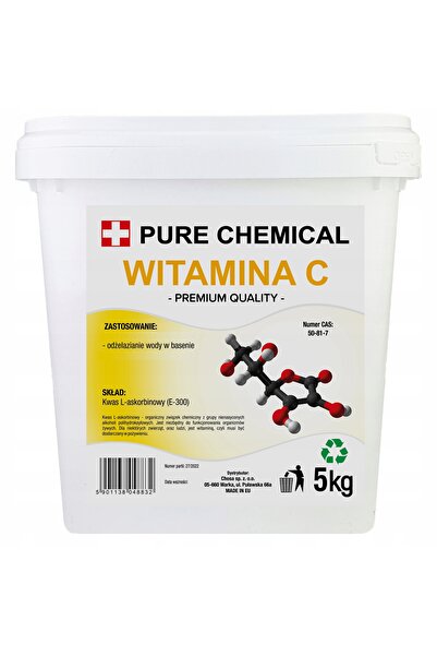 CHOSA Acid Ascorbic Vitamina C, Substanță Chimică Pură, 5Kg, Agent de Elimina...