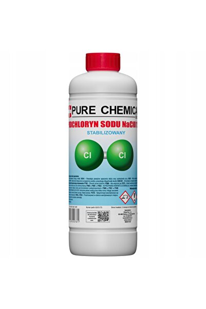 CHOSA Hipoclorit De Sodiu, Pure Chemical, 1 L, Clor Lichid 15%, Recipient Rez...