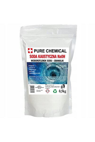 CHOSA Soda Caustica Granule, Pure Chemical, 0.5Kg, Ambalaj Doypack, Inalta Pu...