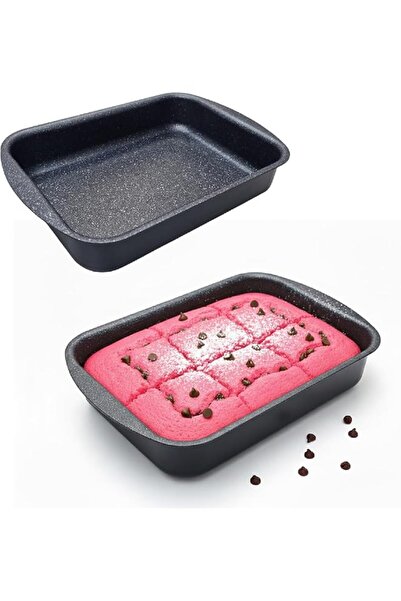 The Bros Rectangular Baking Pan 35x25cm | Non-Stick Marble Ceramic Coating