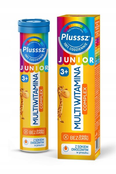 Polski Lek Plusssz Junior Complex Multivitaminic 20 Tablete Cartonat