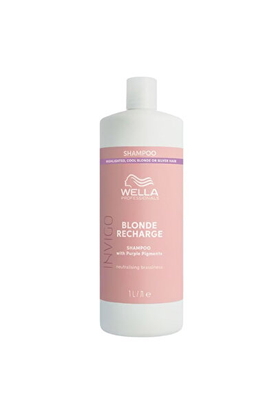 Wella Professionals Invigo Blonde Recharge - Șampon pentru păr blond, 1000 ml