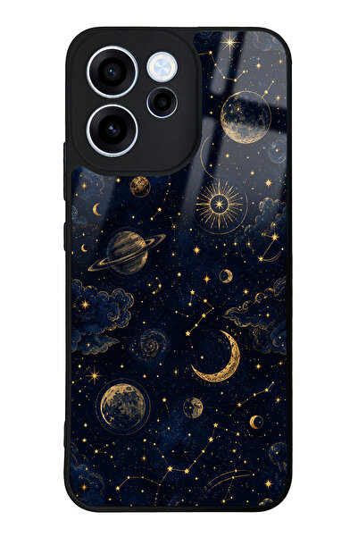 Spoyi Oppo Reno 15F Celestial Night Tasarımlı Glossy Telefon Kılıfı