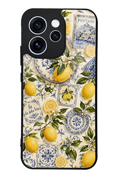 Spoyi Oppo Reno 15 Pro Positano Lemon Tasarımlı Glossy Telefon Kılıfı