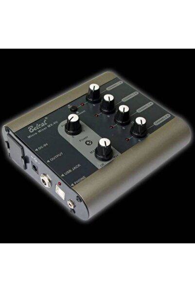 BELCAT MX-4U 4 KANAL USB 'Lİ MİCRO MİKSER
