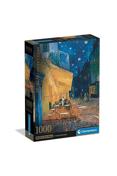 CLEMENTONI Παζλ Museum Collection Van Gogh: Καφέ τη Νύχτα 1000 τμχ - Compact Box