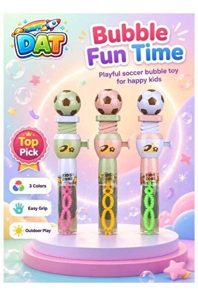 DAT Football Bubble Wand Toy Plastic Kids Outdoor Bubble Stick Assorted Color...