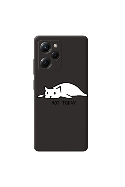 Other Xiaomi Poco X5 Pro Not Today Black Colored Silicone TPU Θήκη
