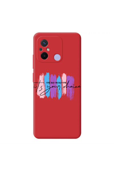 Other Xiaomi Redmi 12C One Day Or Day One Red Colored Silicone TPU Θήκη