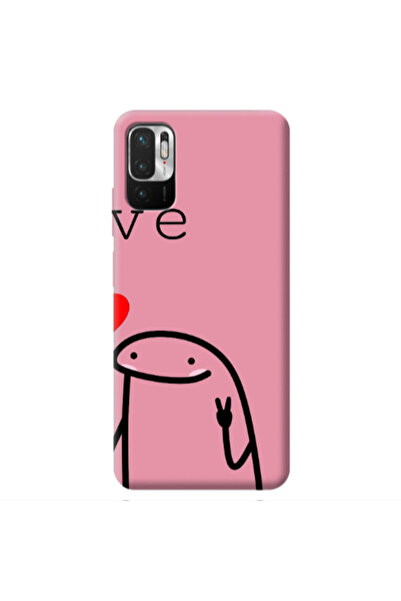 Other Xiaomi Redmi Note 10 Pro 5G Love 2 Pink Colored Silicone TPU Θήκη